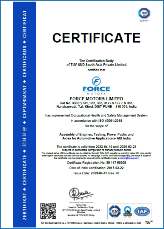 Chakan FORCE MOTORS LIMITED 45k